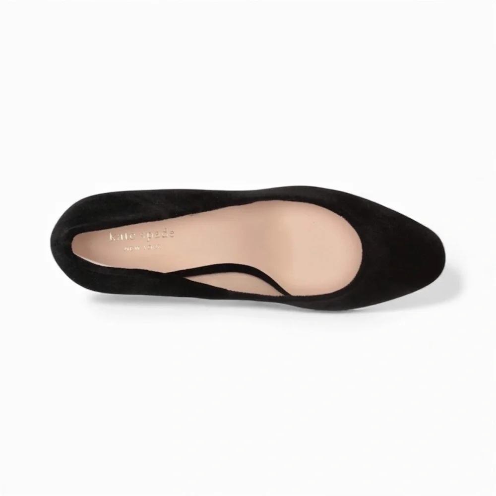 NIB Kate Spade Sybil Black Velvet Heels Size 9.5m